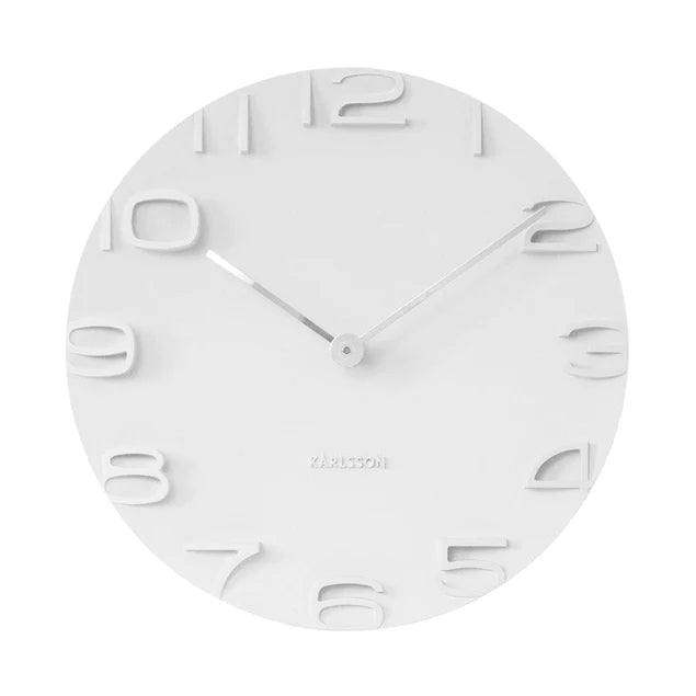 Karlsson on the Edge Wall Clock - White #22469 #24502 #24503 #24504 #24505
