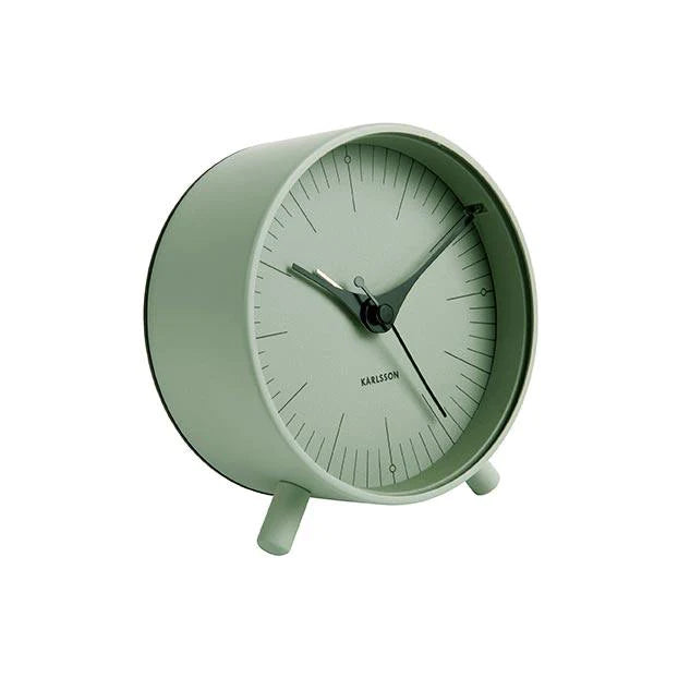 Karlsson Index Alarm Clock With Light - Green #