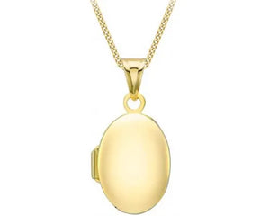 9ct Yellow Gold Small Oval Locket # 23699