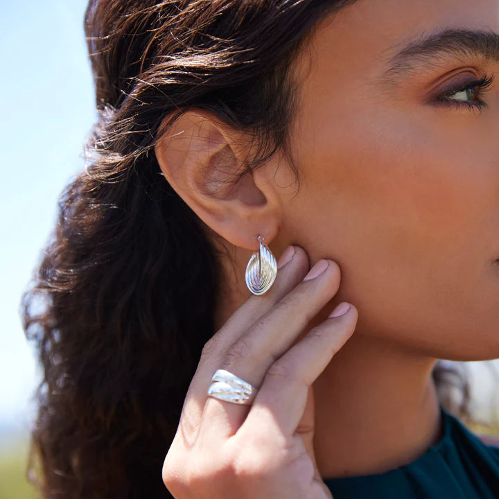 Najo Revival Round Silver Hoop Earrings #24592#24593#24594#24577#24460