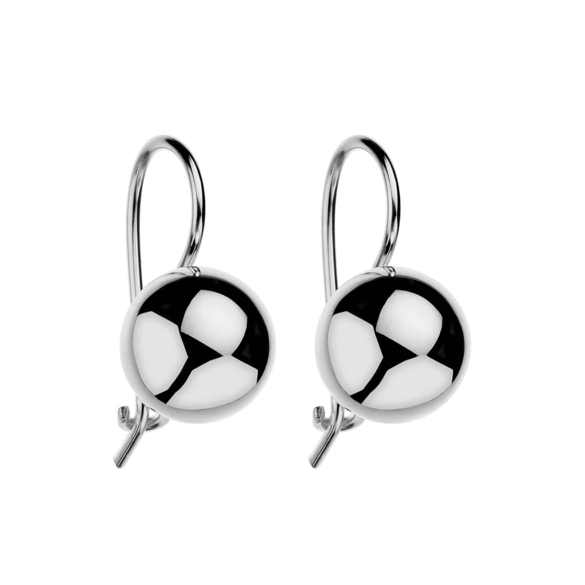 Najo Silver Euro Ball Earring #23066