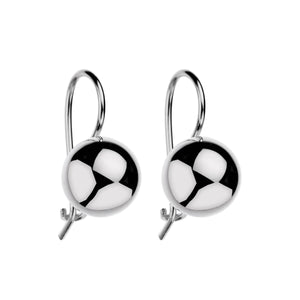 Najo Silver Euro Ball Earring #23066