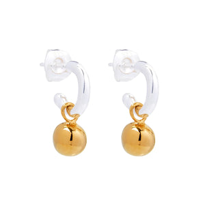 Najo Shimmy Two-Tone Earrings #
