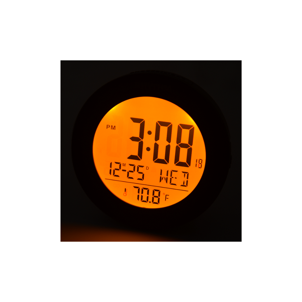 Rhythm LCT103NR02 Digital Alarm Clock Black #25296