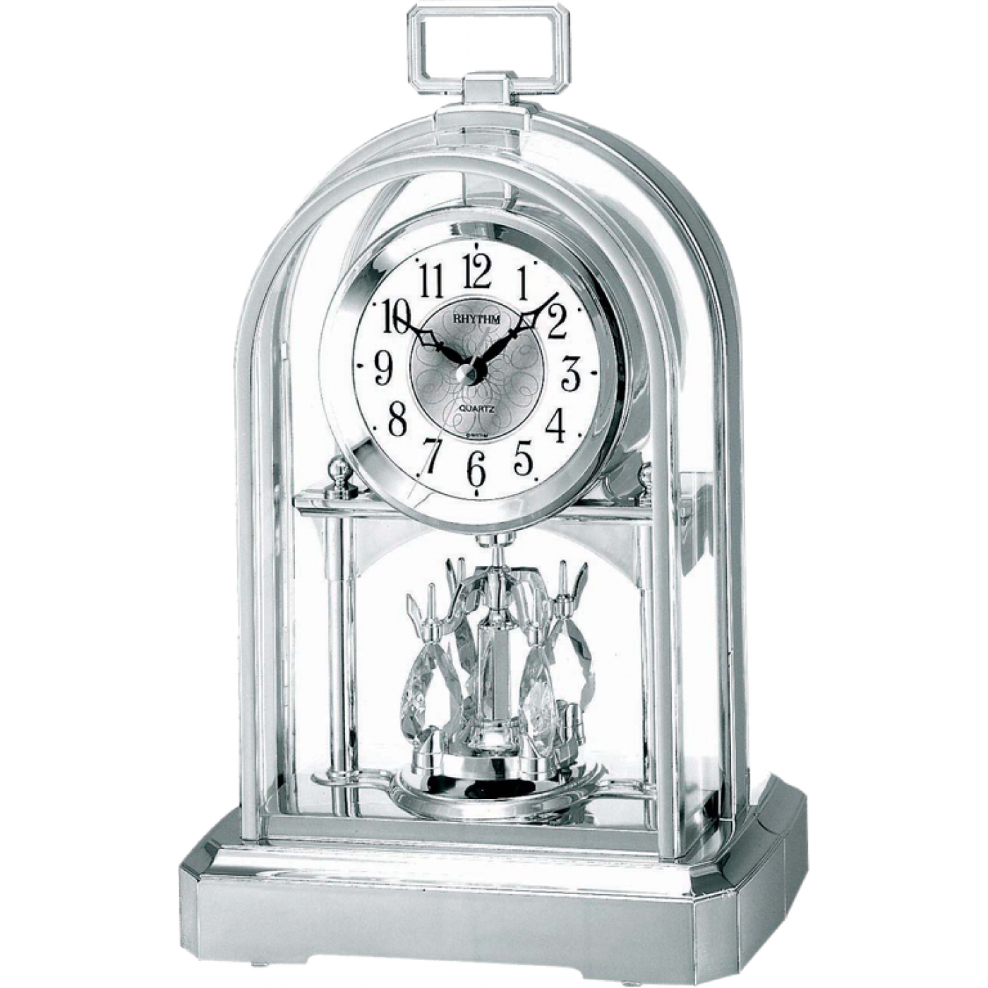 Rhythm Carriage Table Clock with Pendulum #