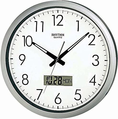 Rhythm LCD Calendar Display Wall Clock #