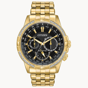 Citizen Eco-Drive Calendrier Men's Diamond Bezel Watch #