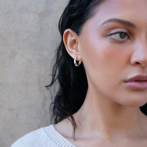 Najo Eddy Hoop Silver Earrings #25231 #25232#25240#25241