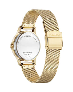 Citizen Ladies Eco-Drive Stainless Steel Mother of Pearl Watch #