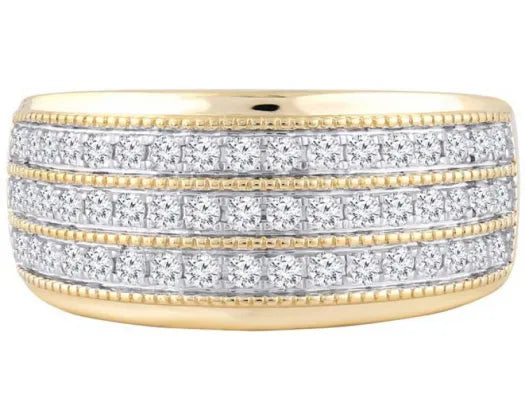 9ct Yellow Gold 0.50CT HI I1 Diamond Ring #