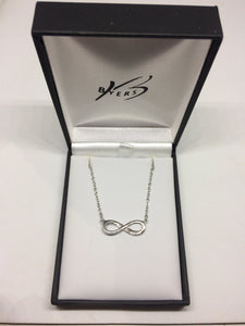 Sterling Silver Figure Eight Infinity Pendant #20543