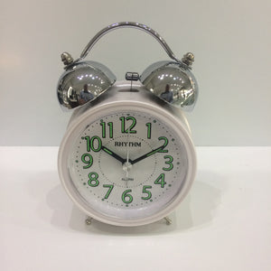 Rhythm Alarm Clock White #