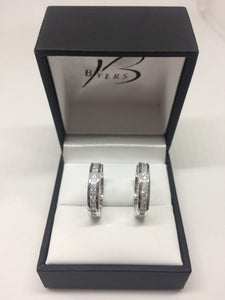 Sterling Silver Hoop Earrings #21998