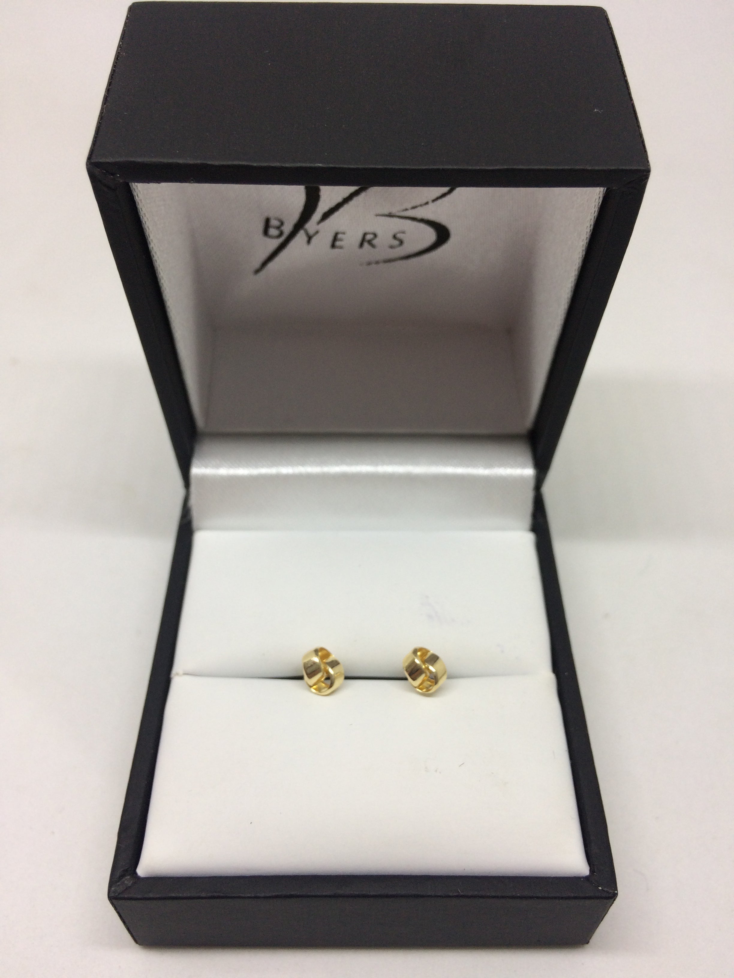 9ct Yellow Gold Knot Stud Earrings #22025