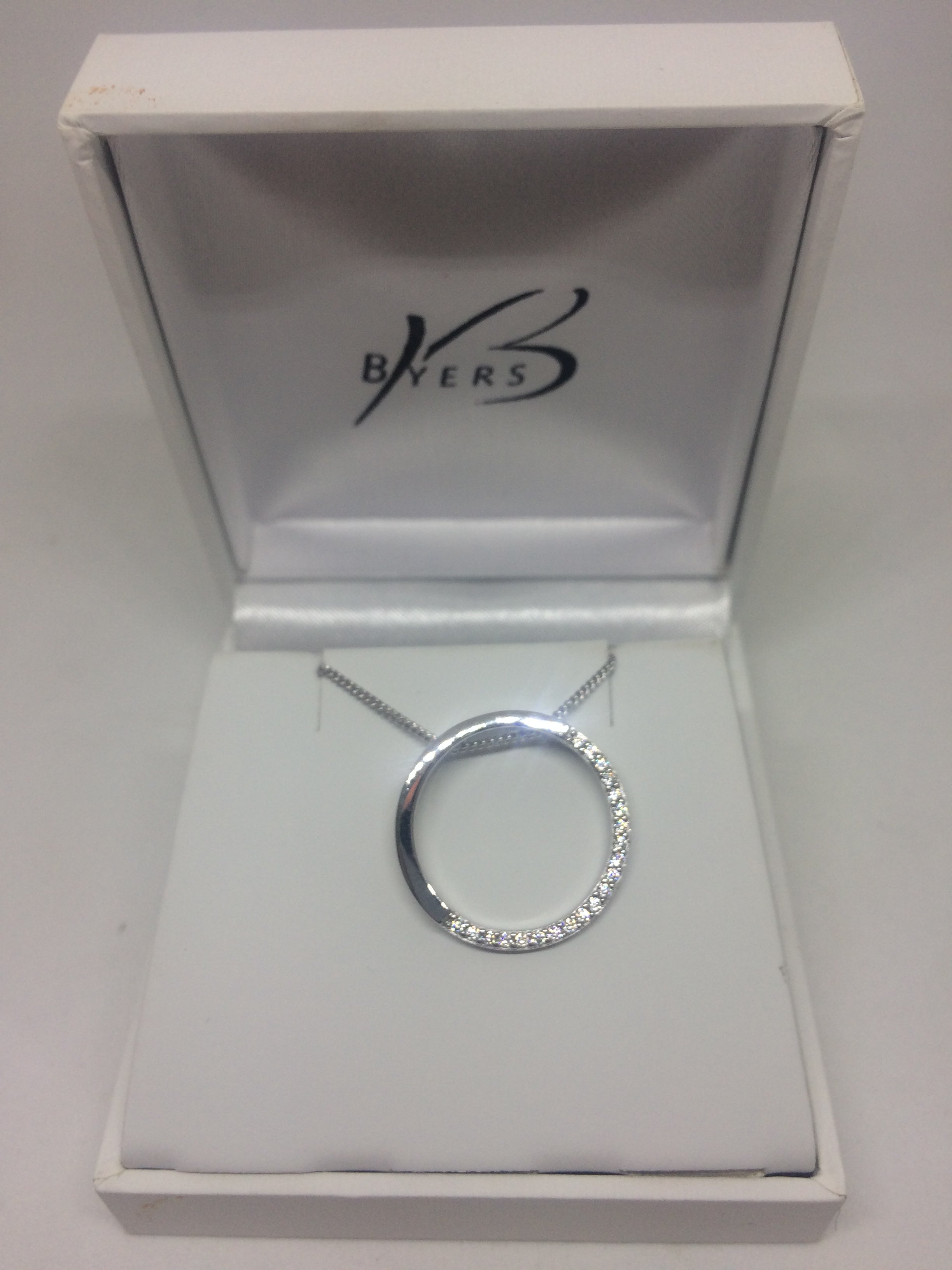 Sterling Silver Circle Pendant #22011