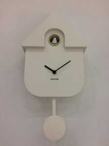 Karlsson Modern Cuckoo Clock White #25462 #25463