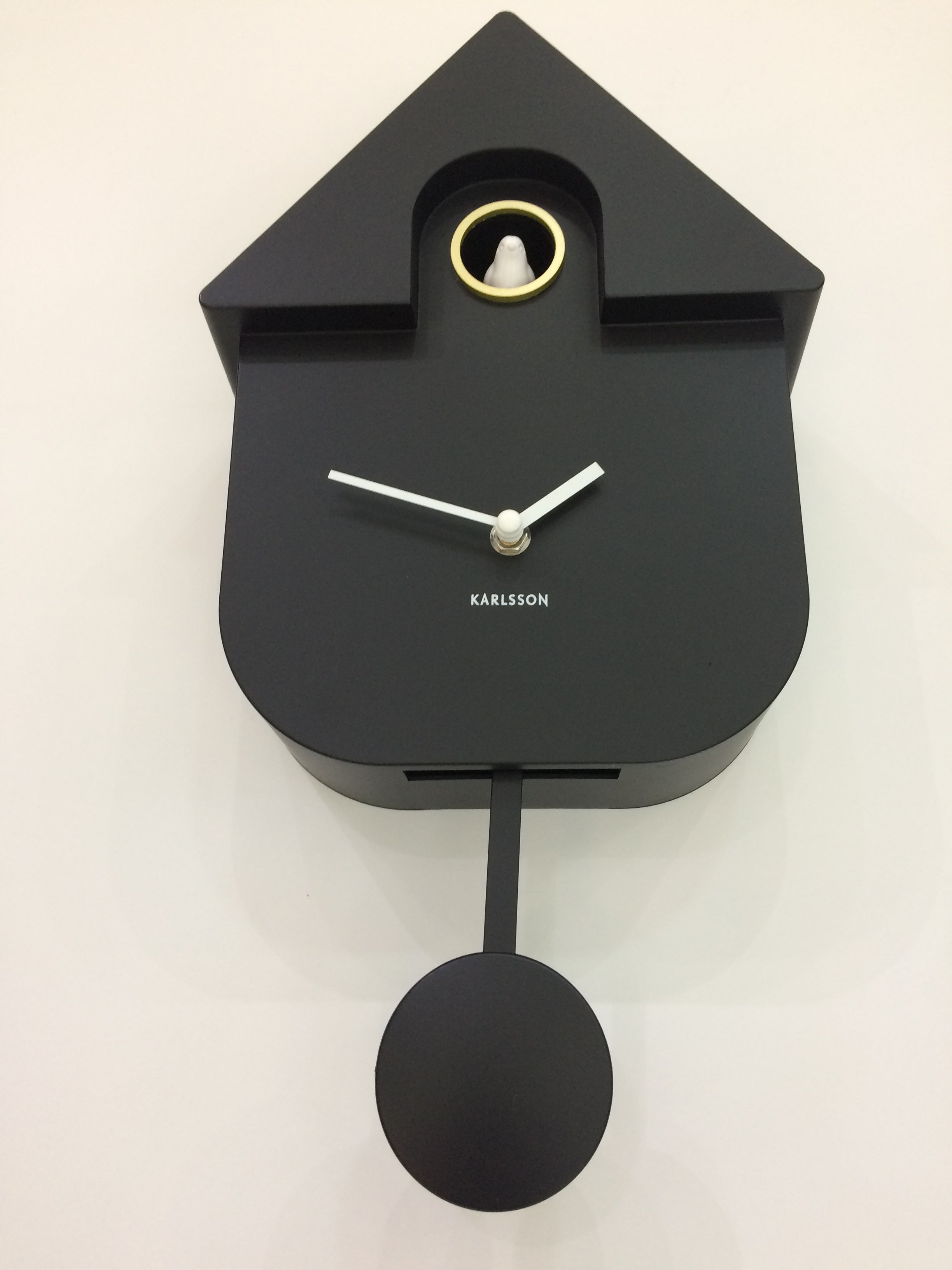 Karlsson Modern Cuckoo Clock (Black) #