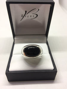Sterling Silver Onyx Dress Ring #18848