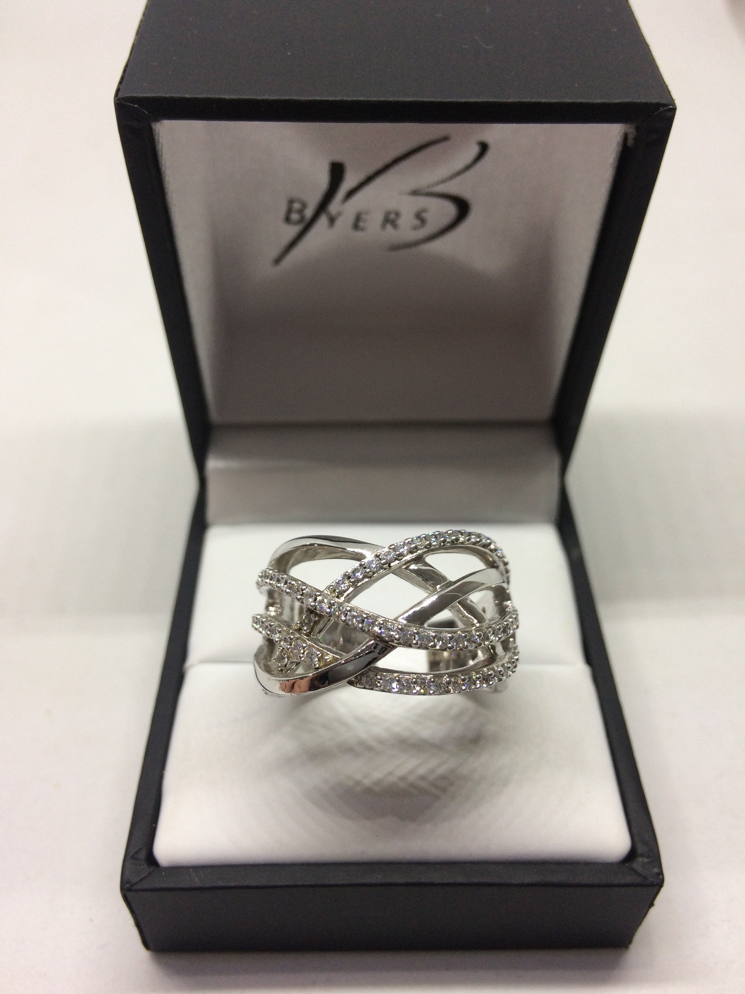 Sterling Silver CZ Multistone Dress Ring #20901