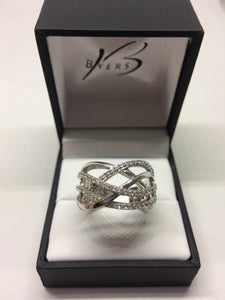 Sterling Silver CZ Multistone Dress Ring #20901