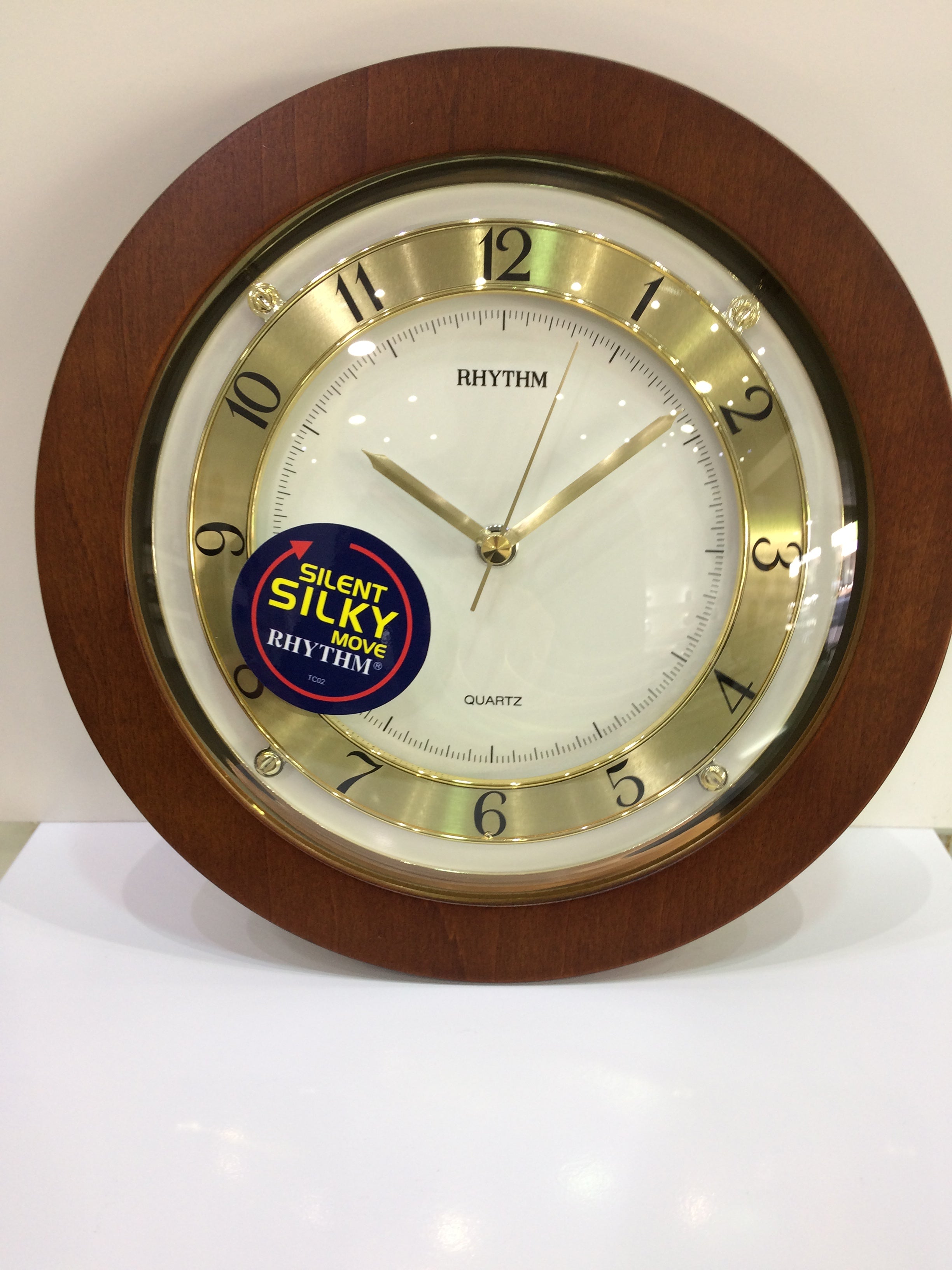 Rhythm Wooden Case Wall Clock #24711