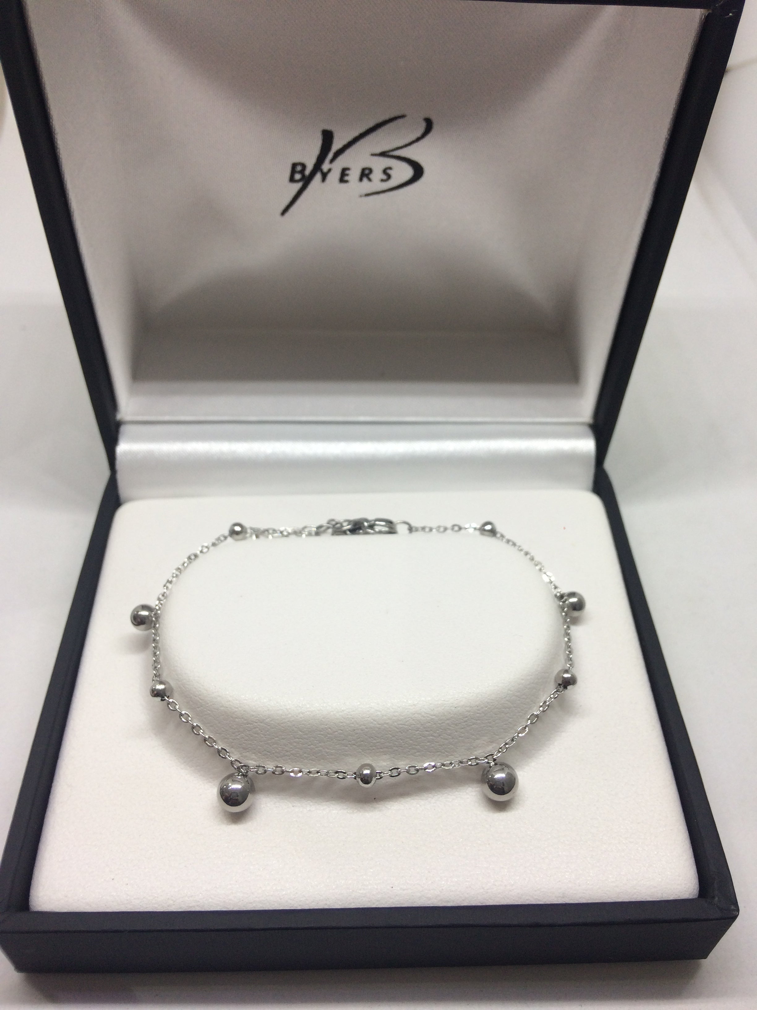 Stainless Steel Bracelet with Silvers Balls # 22289
