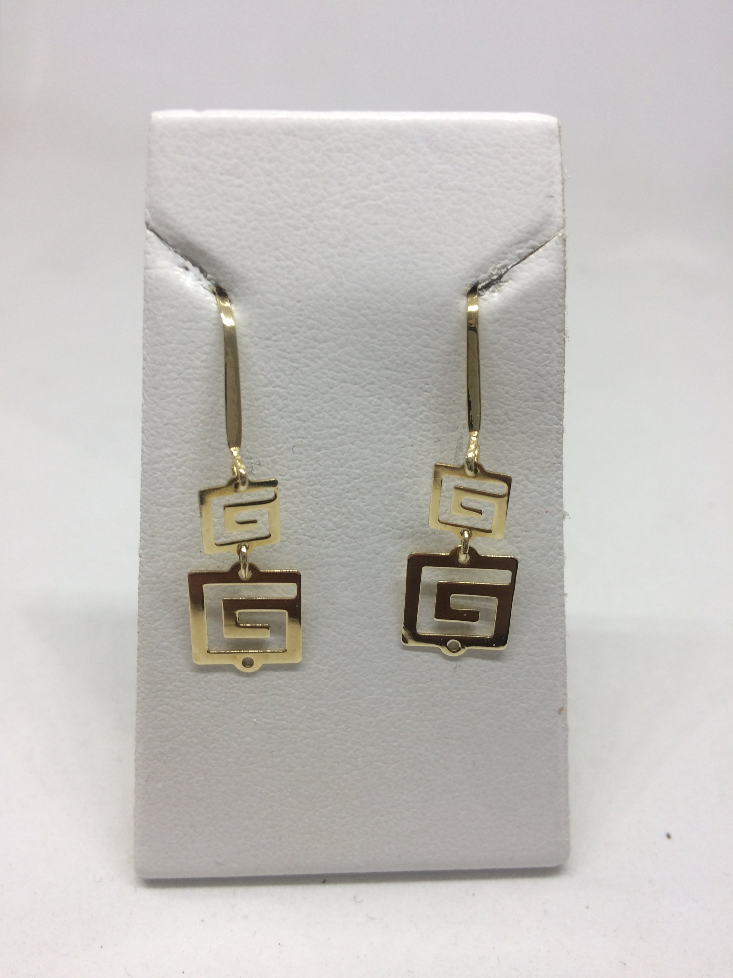 9ct Yellow Gold 2 Drop Earrings #0