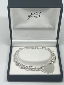 Sterling Silver RCA200 Cable + Heart Bracelet #