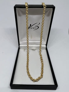 9k Yellow Gold Hollow Rob Classic Chain #