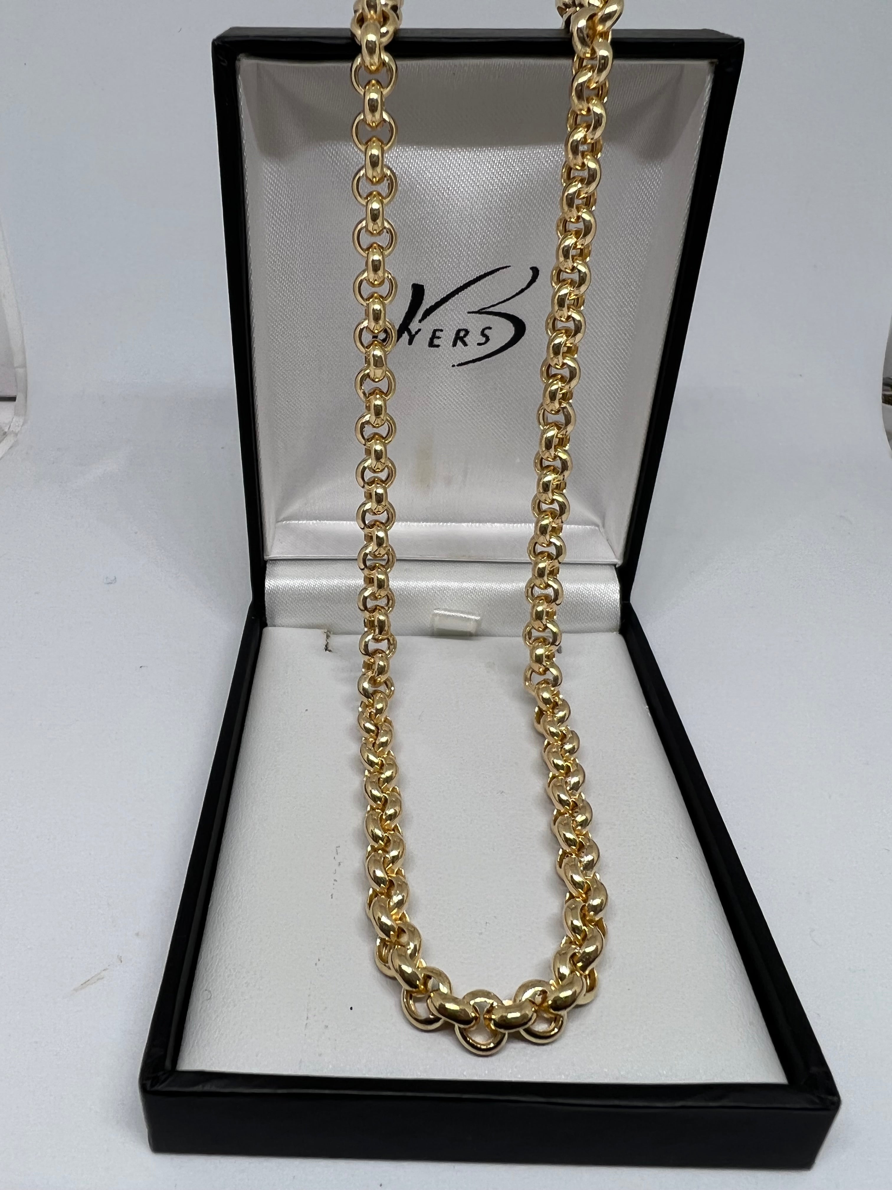 9k Yellow gold Hollow Rob Classic Chain #24963