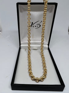 9k Yellow gold Hollow Rob Classic Chain #23221