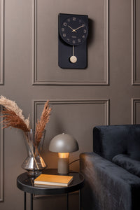 Karlsson Black Casa Pendulum Wall Clock #