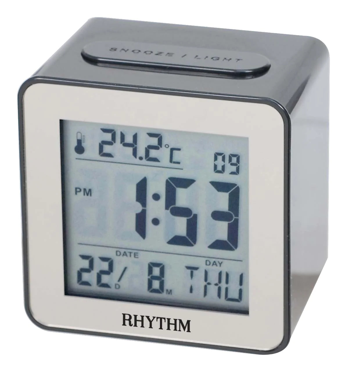 Rhythm Digital Alarm Clock - Black  #24714