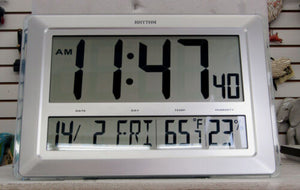 Rhythm Large LCD Table or Wall Clock  #23665 #23666