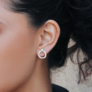 Najo Roma Stud Silver Earrings # 24037