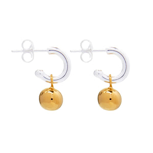 Najo Shimmy Two-Tone Earrings #