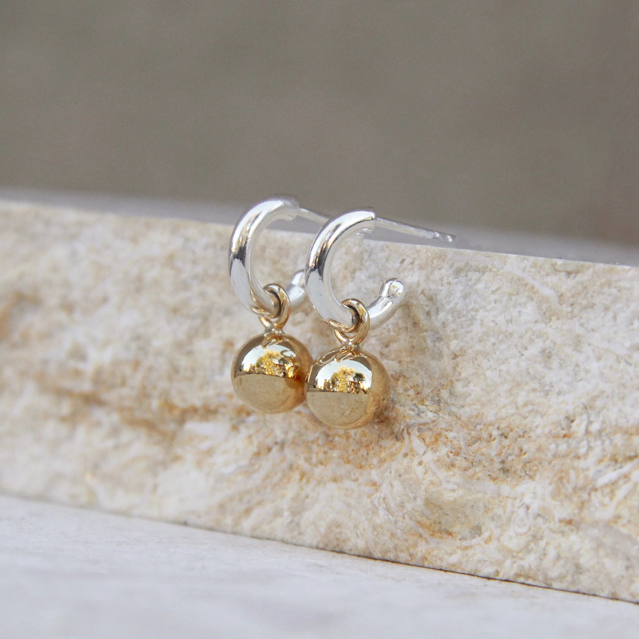 Najo Shimmy Two-Tone Earrings #