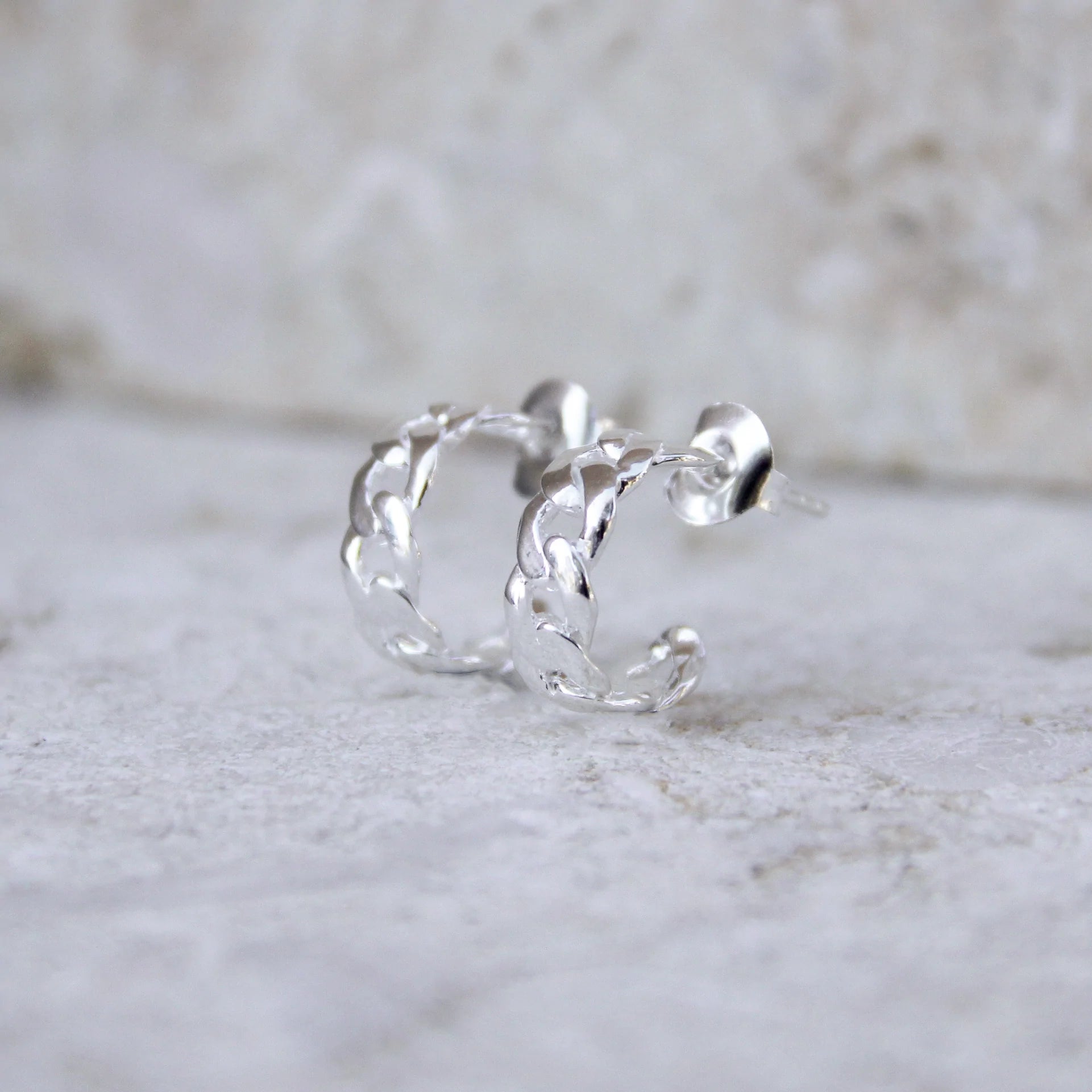 Najo Curb Small Hoop Earrings #