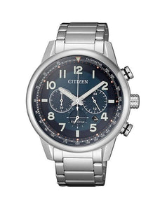 Citizen Eco Drive Gents Stainless Steel Case and Strap Stop Watch #