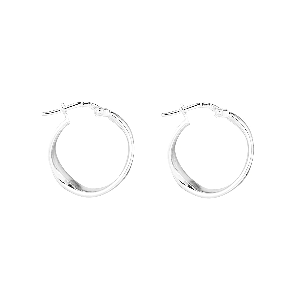 Najo Eddy Hoop Silver Earrings #25231 #25232#25240#25241