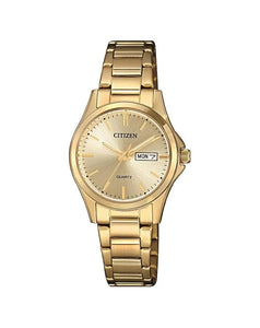Citizen Ladies Stainless Steel Plated Dress Watch #23762
