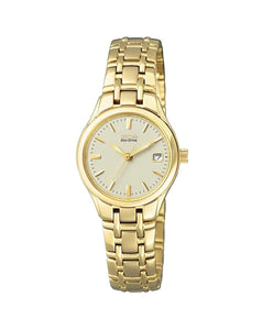 Citizen Eco-Drive Gold Toned Ladies  Bracelet Watch #
