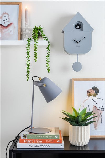 Karlsson Modern Cuckoo Clock Grey  #25376