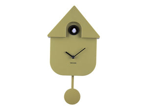 Karlsson Modern Cuckoo Green Clock  #