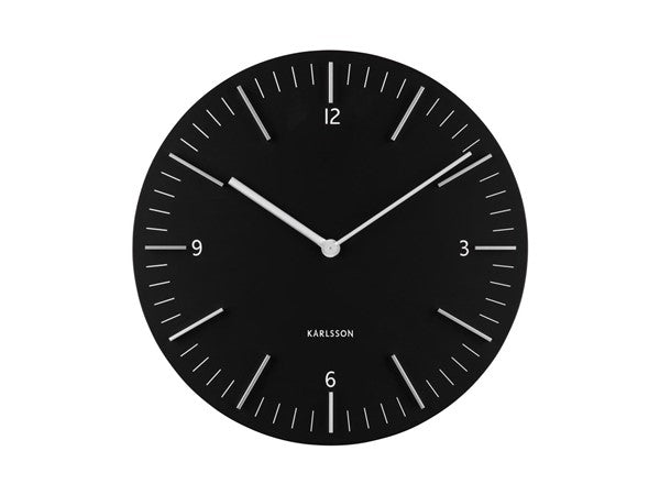 Karlsson Clock Detailed Black #