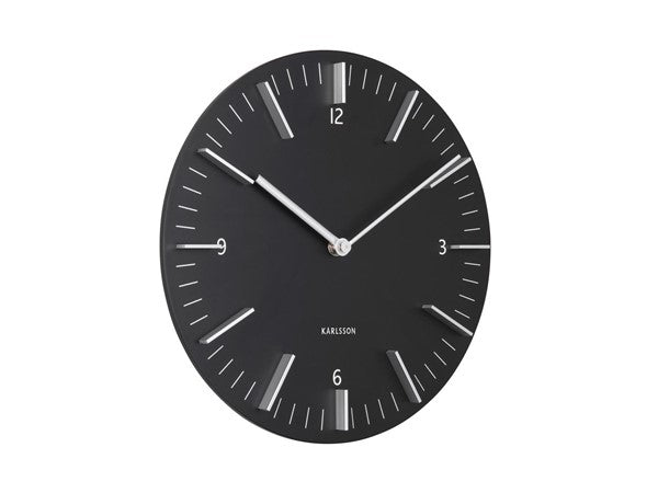 Karlsson Clock Detailed Black #