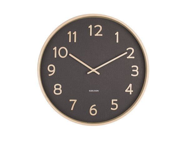 Karlsson Pure Black Wall Clock #