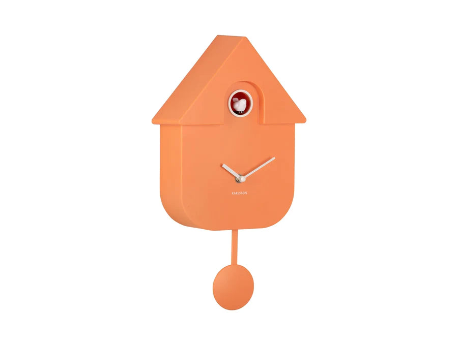 Karlsson Modern Cuckoo Clock Bright Orange  #