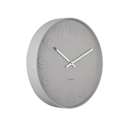 Karlsson Mr Grey Numbers Wall Clock #22971