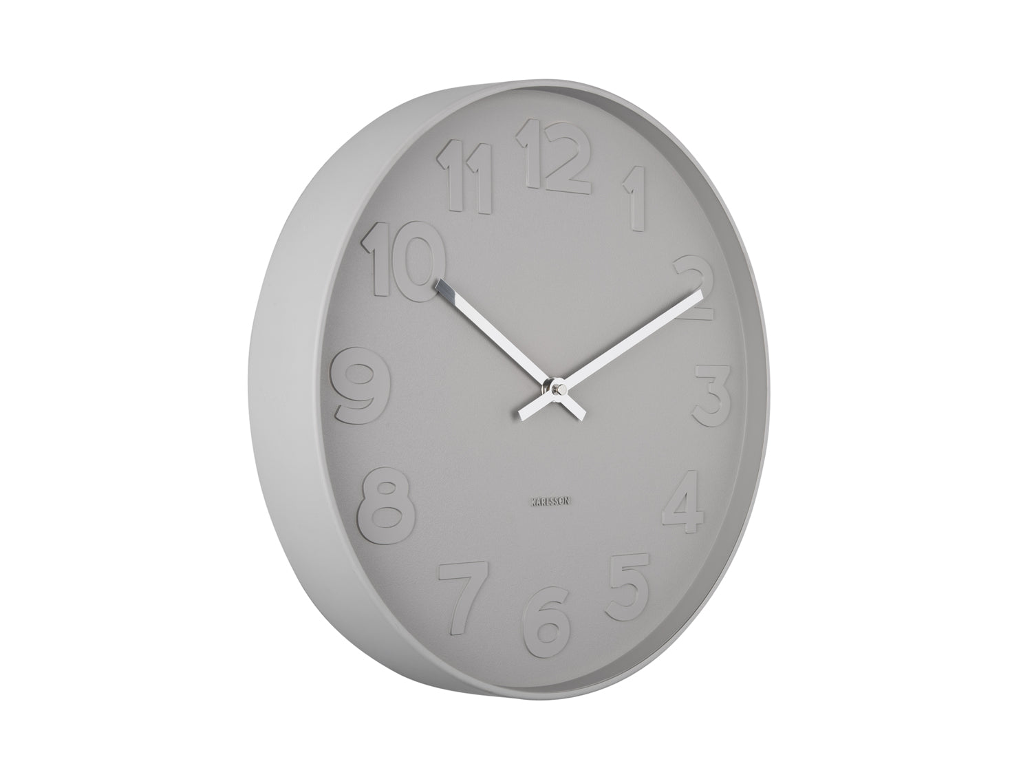 Karlsson Mr Grey Numbers Wall Clock #22971
